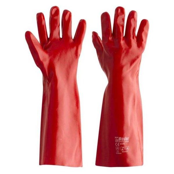 Long 45 PVC Red gloves